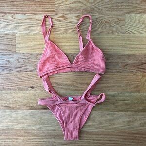 Urban Outfitters Out From Under Sexy Shimmer Swimsuit Bikini Set